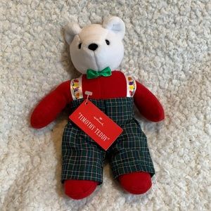 Hallmark Timothy Teddy Plush 9” Christmas Bear